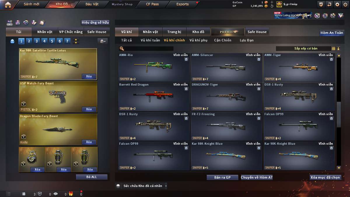 shop acc cf uy tin gia re
